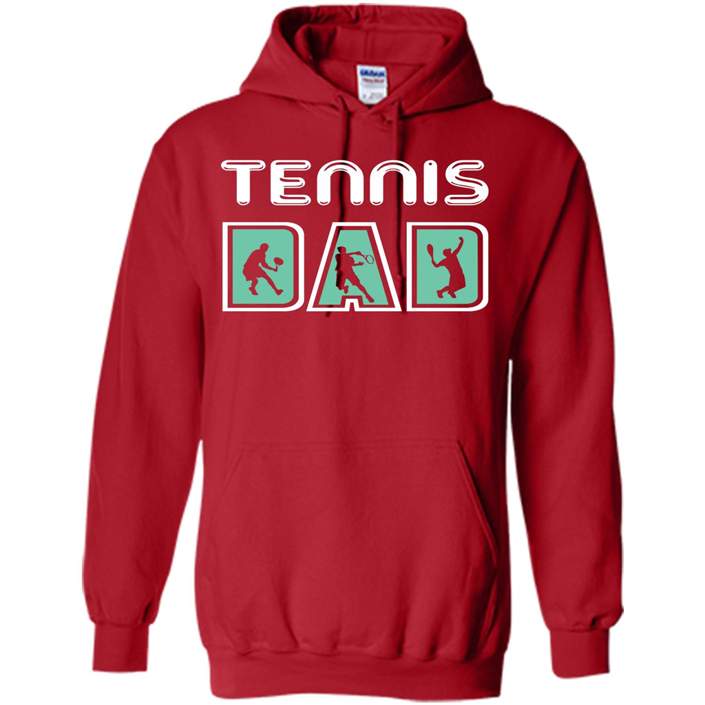 Tennis Lover T-shirt Tennis Dad Red