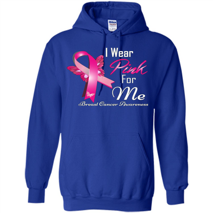 Breast Cancer Awareness T-Shirt I Wear Pink For Me Royal