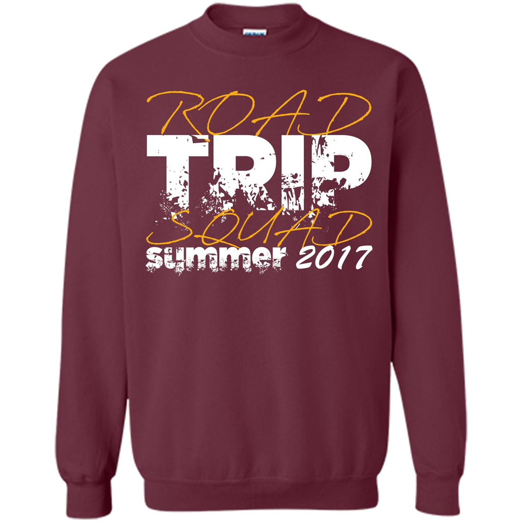 Summer T-shirt Road Trip Squad Summer 2017 Maroon
