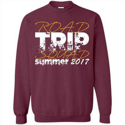 Summer T-shirt Road Trip Squad Summer 2017 Maroon