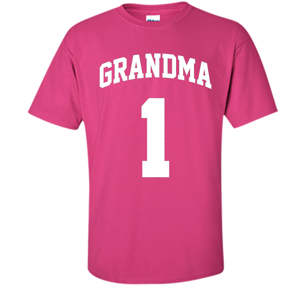 Number One Grandma T-Shirt shirt Heliconia