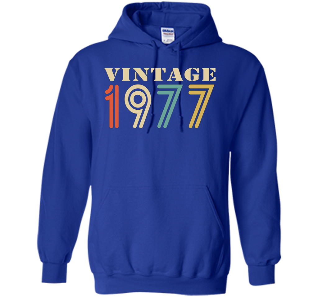 Vintage 1977 - 40th birthday gift shirt t-shirt Royal