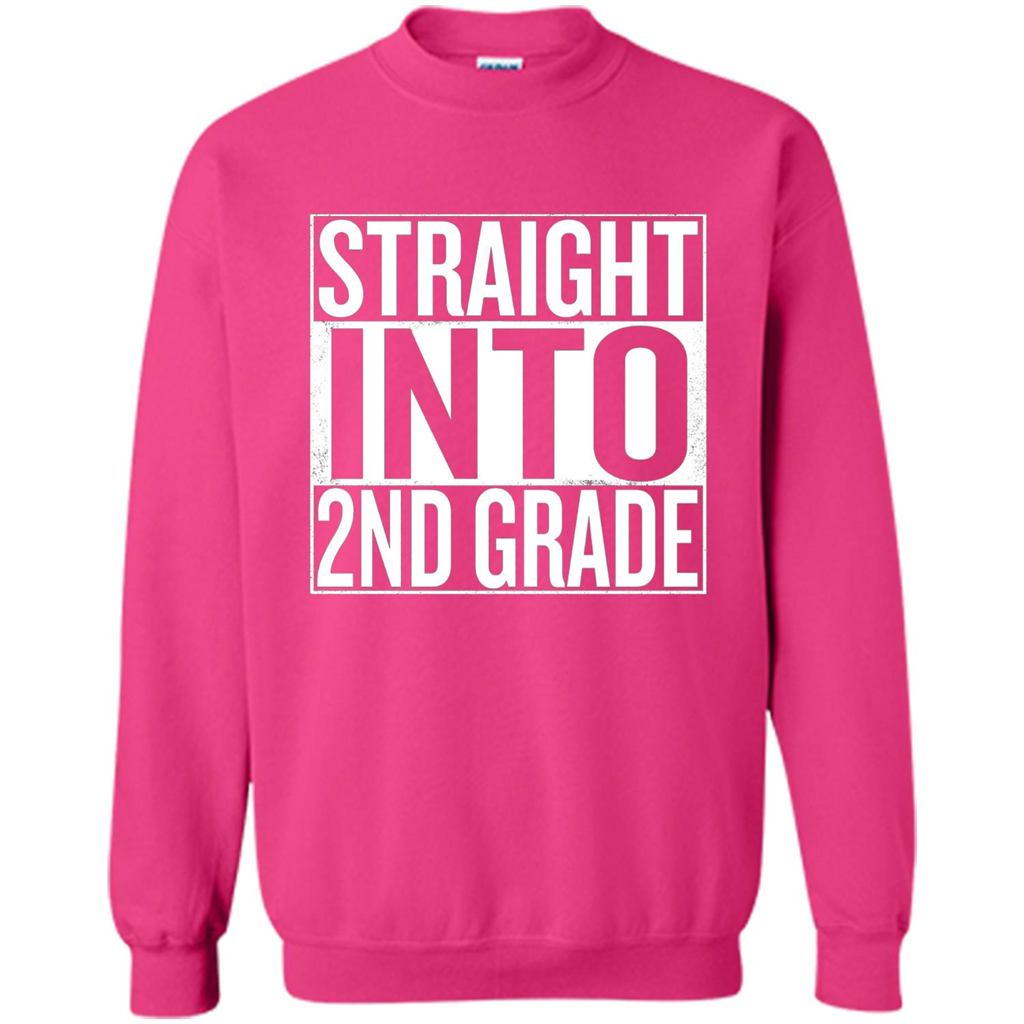 Straight Into 2nd Grade Back To School T-shirt School Day T-shirt Heliconia