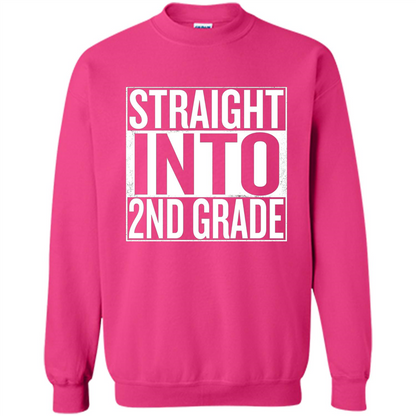 Straight Into 2nd Grade Back To School T-shirt School Day T-shirt Heliconia