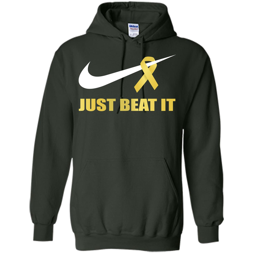 Cancer Awareness T-shirt Just Beat It T-shirt Forest Green