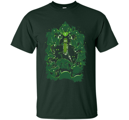 Pickle Rick Vs The Rats T-shirt Forest Green