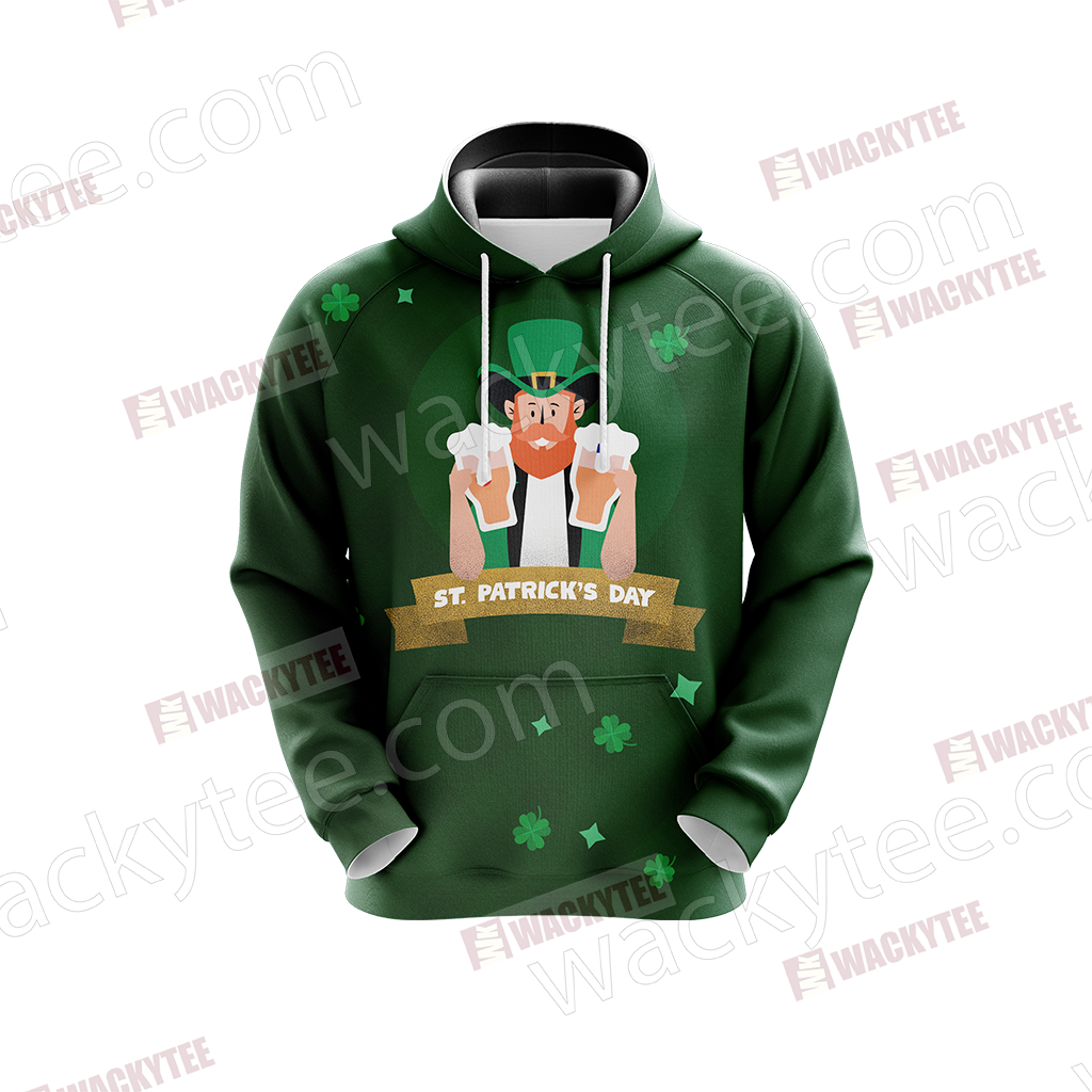 St. Patrick I've Been Irish For Many Beers 3D Hoodie