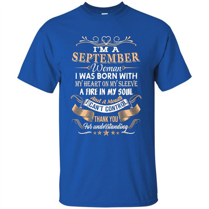 I'm A September Woman T-shirt Royal