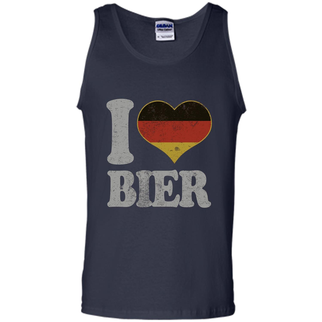 Oktoberfest T Shirt Germany Drinking Beer I Love Bier T-shirt Navy