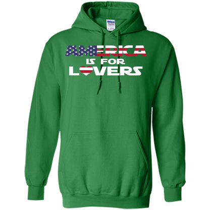 America Is For Lovers T-shirt Irish Green