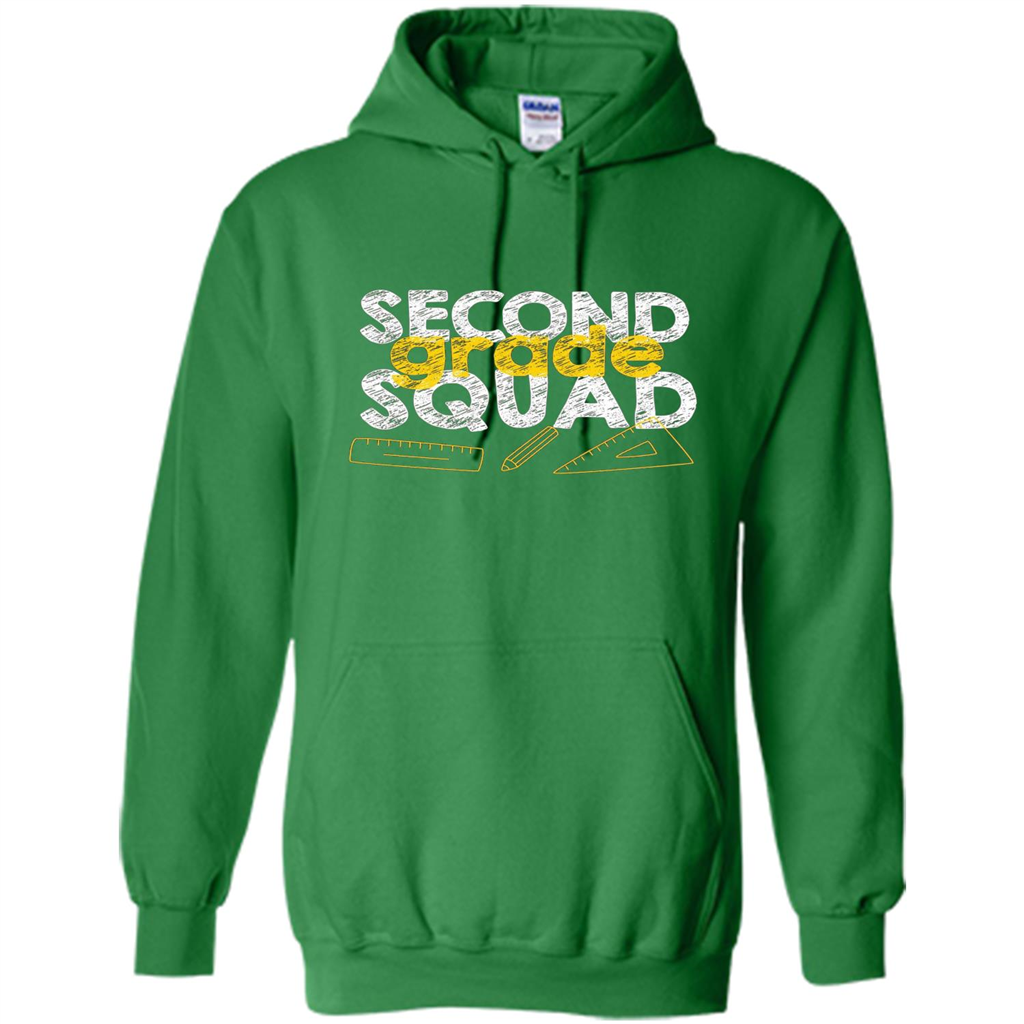 Second Grade Squad T-shirt Students Back To School T-shirt Irish Green