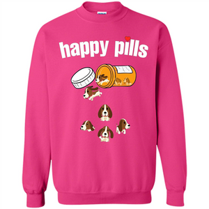 Dog Lover T-shirt Happy Pills T-shirt
