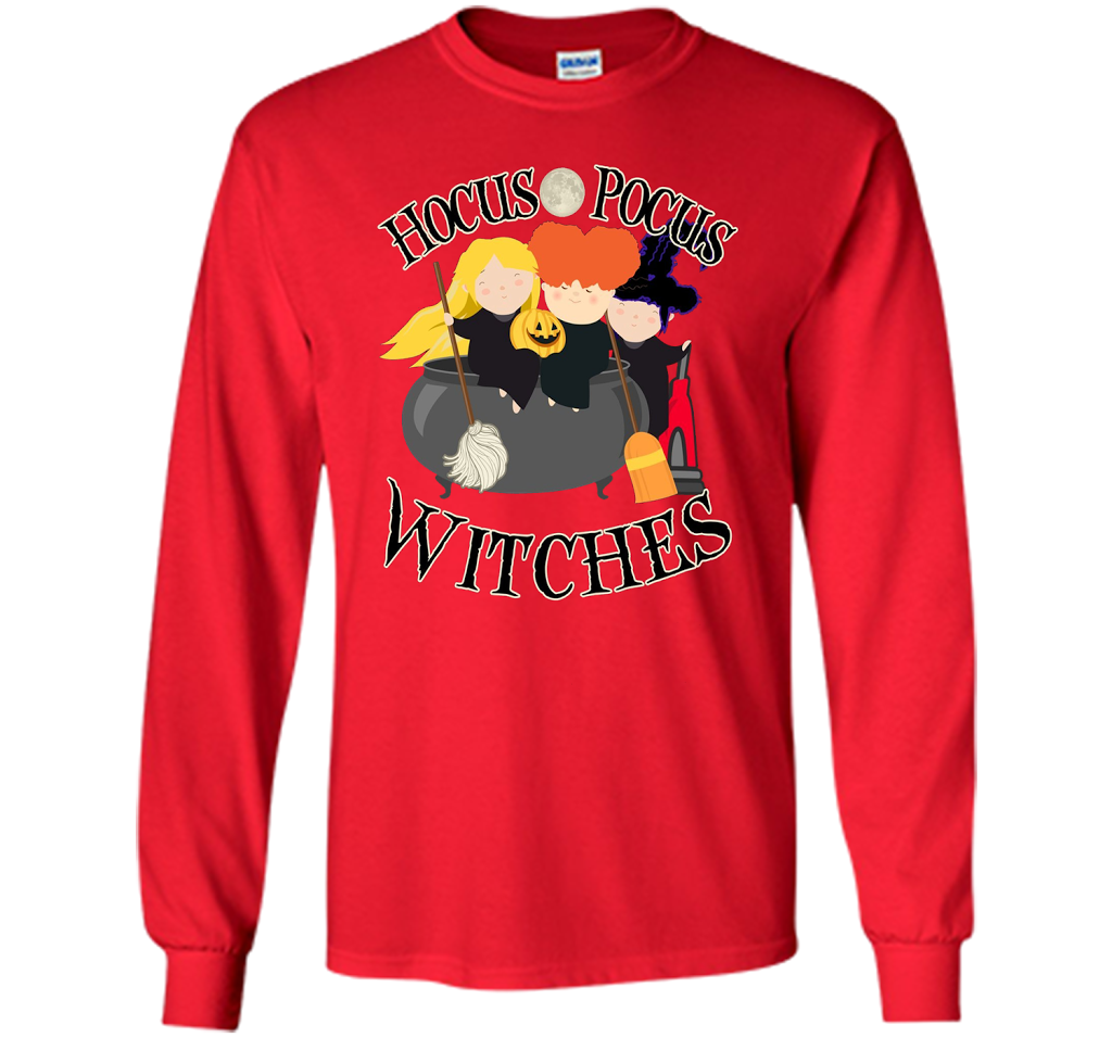 Hocus Pocus Witches Full Moon Cute Halloween October Shirt shirt Red