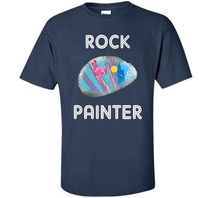 Rock Painter Shirt for People Who Paint Rocks or Hunt Rocks shirt Navy