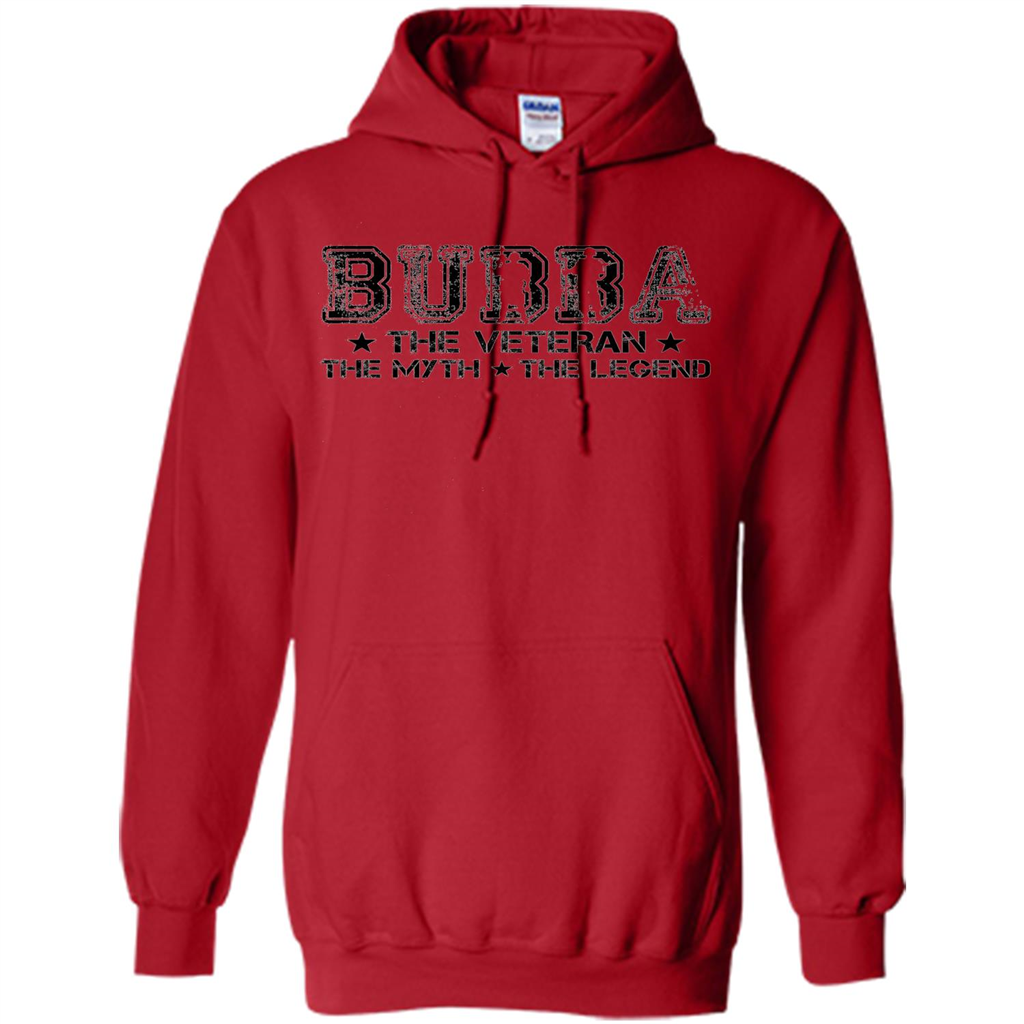 Fathers Day T-shirt Bubba The Veteran The Myth The Legend Red