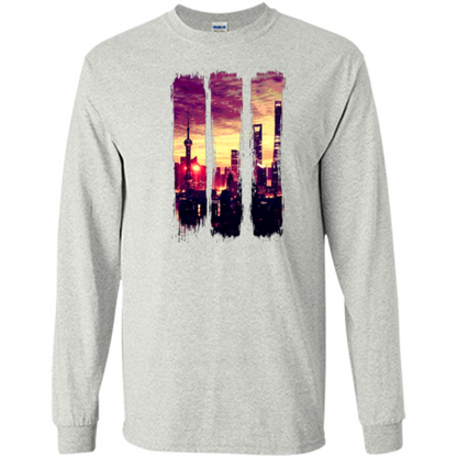 Sunset City T-shirt Ash