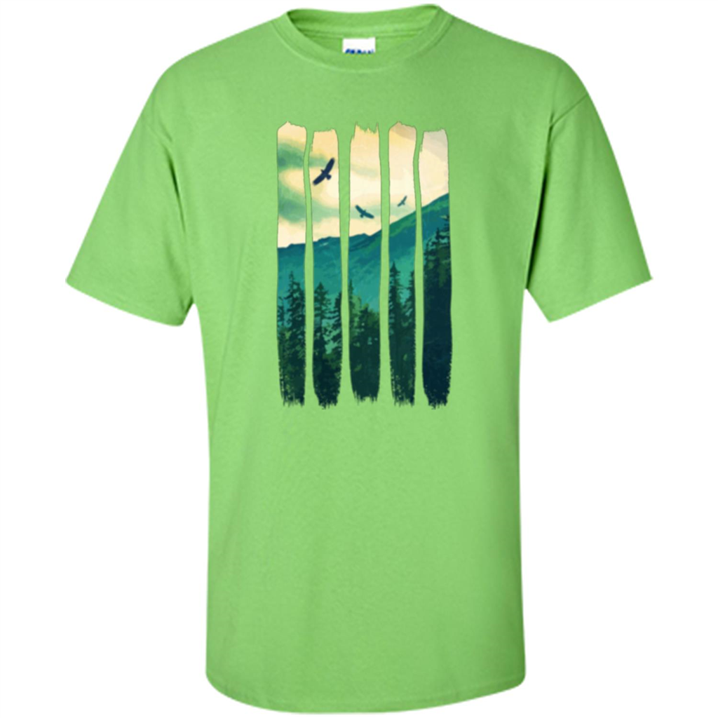 Vintage Mountain T-shirt Lime
