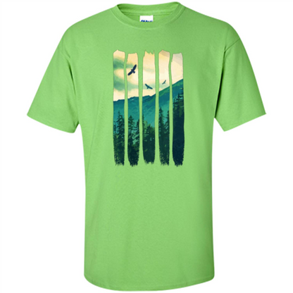 Vintage Mountain T-shirt Lime