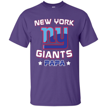 Football T-shirt New York Ny Giants Papa Purple