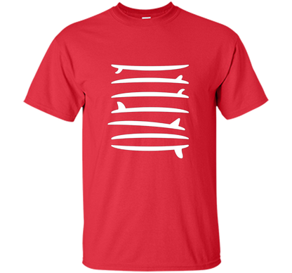 The Longboard Single Fin Surfer T-shirt Red