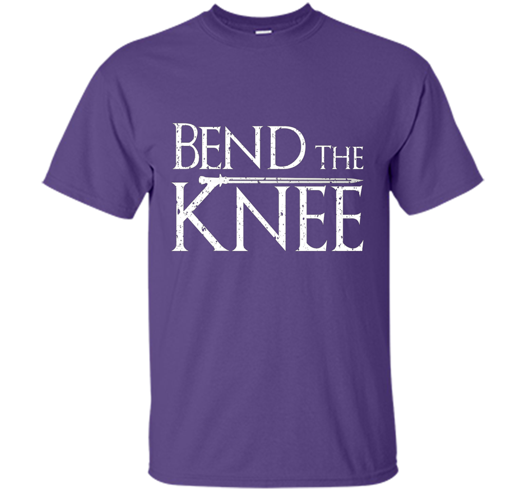 Game Of Thrones T-shirt Bend The Knee Lord T-shirt Purple