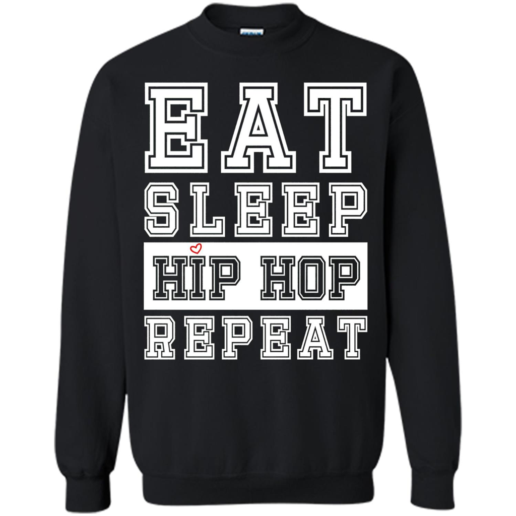 Eat Sleep Hip Hop Repeat T-shirt Black