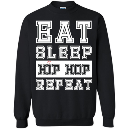 Eat Sleep Hip Hop Repeat T-shirt Black
