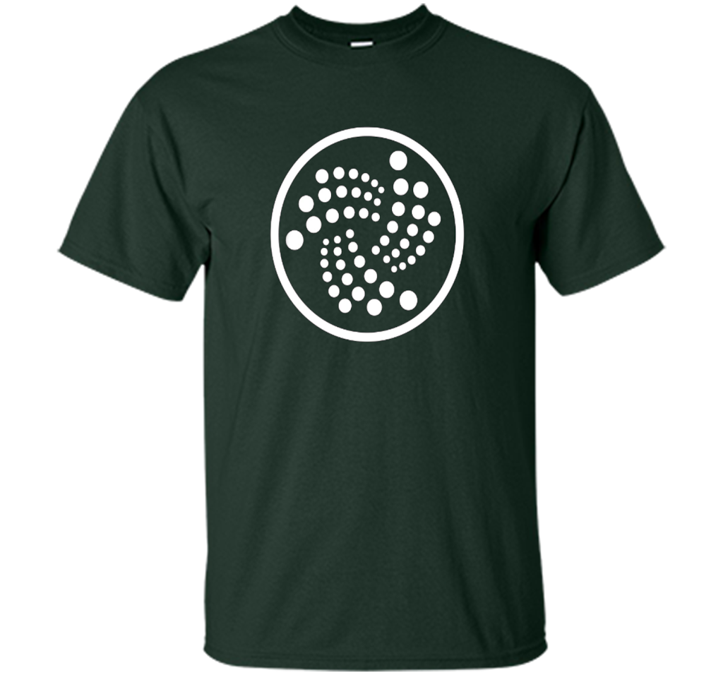 Iota T-shirt Miota Cryptocurrency Blockchain Token T-shirt Forest Green
