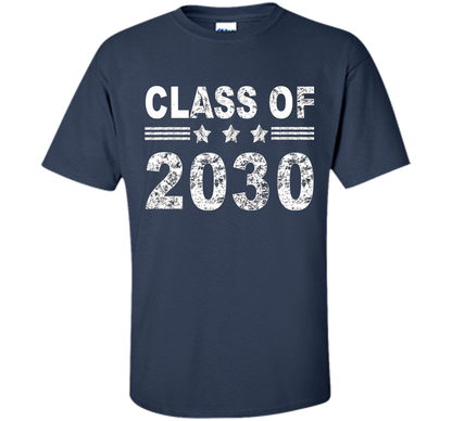 Kindergarten T-shirt Class Of 2030 Kindergarten Style T-shirt Navy