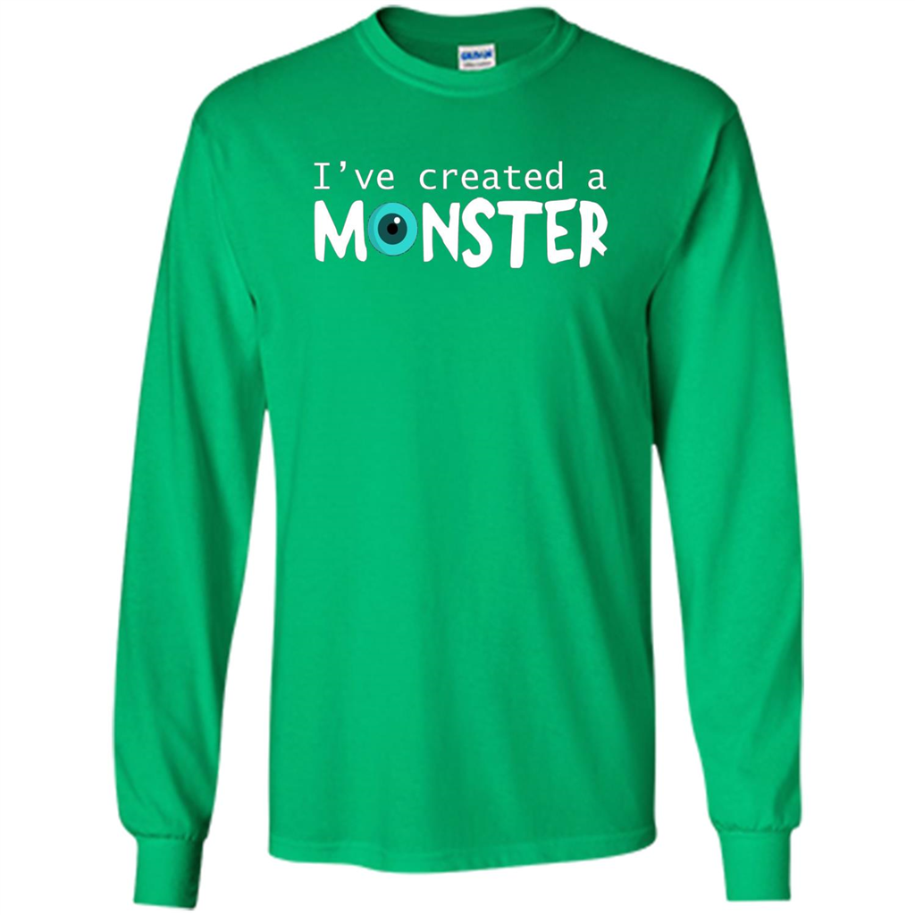 Daddy Son Matching T-shirt I Created A Monster Irish Green