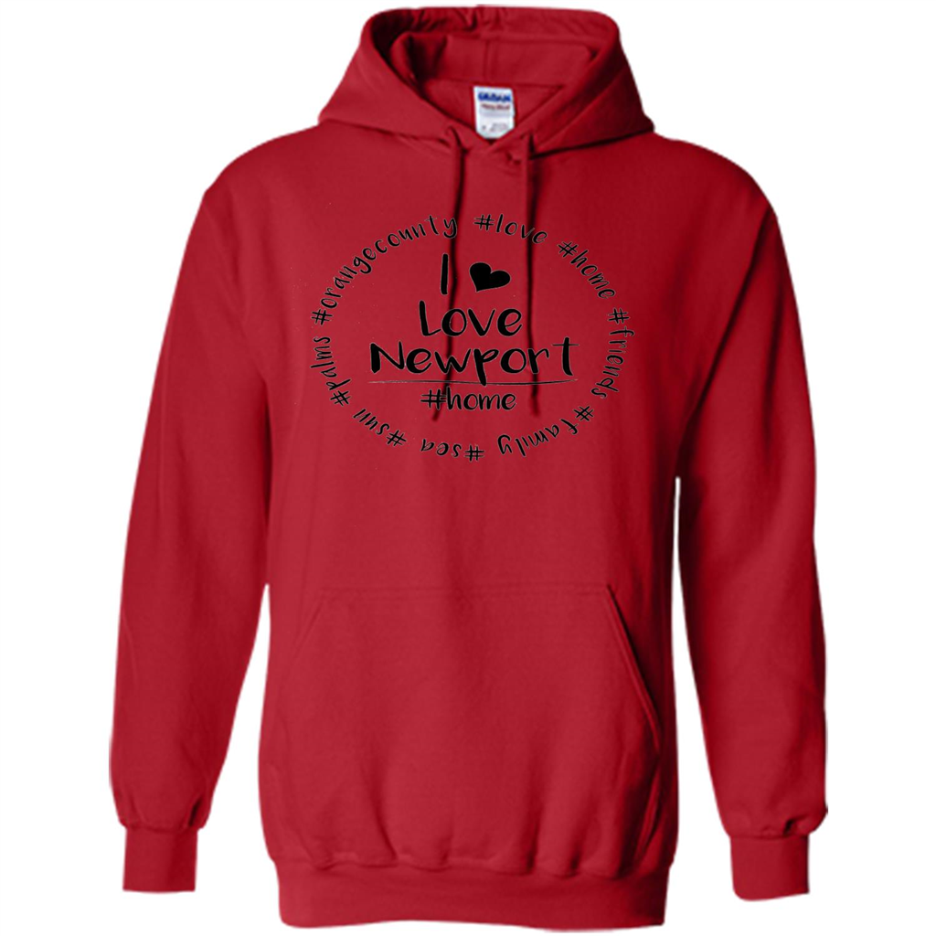 Orange County OC Newport Home California Beach T-shirt Red