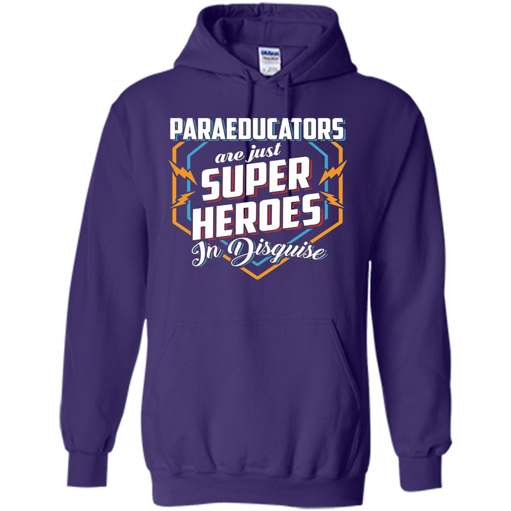 Paraeducators Are Super Heroes In Disguise T-shirt Purple