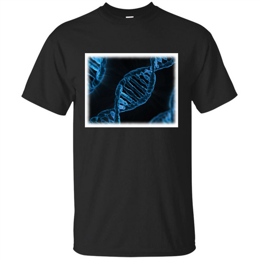 DNA T-shirt With DNA Strand Black