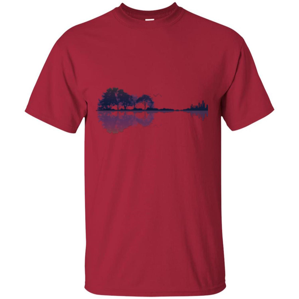 Nature Guitar T-shirt Guitar Lover T-shirt Cardinal