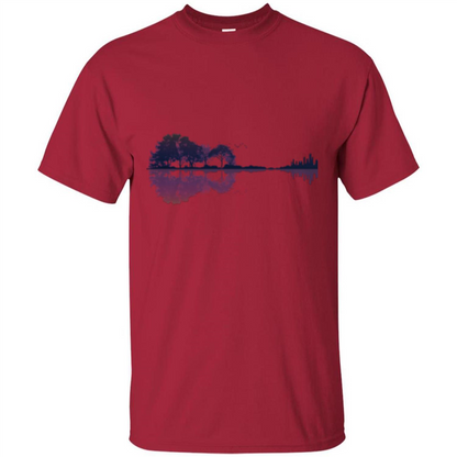 Nature Guitar T-shirt Guitar Lover T-shirt Cardinal