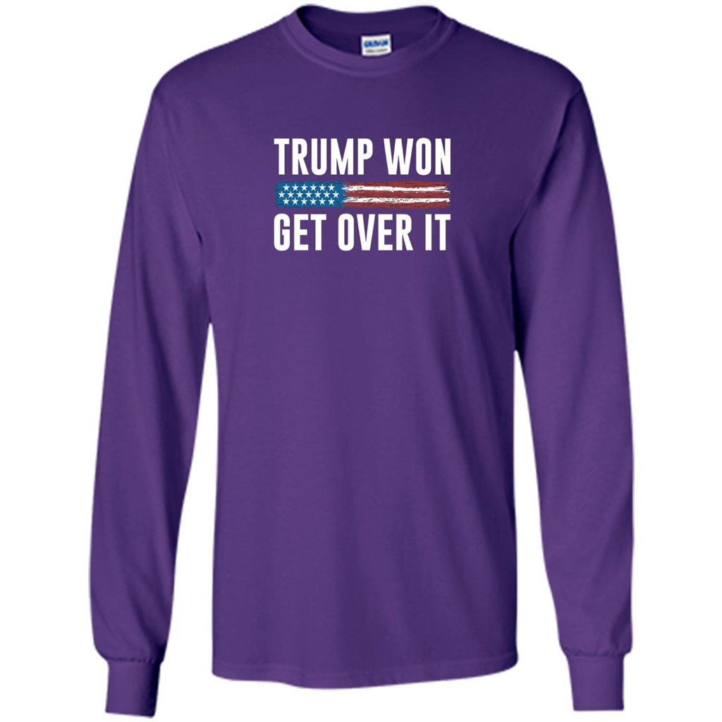 Trump Won - Get Over It T-shirt Purple