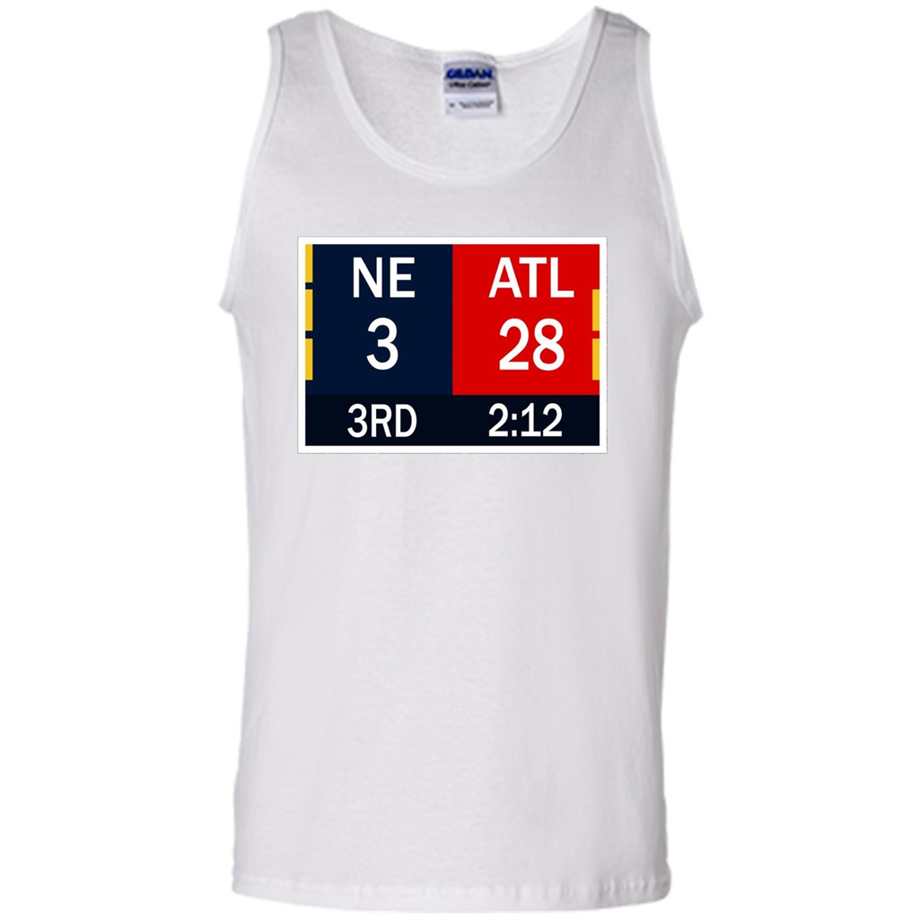 NE 3 ATL 28 Final T-shirt 2 Sides 1 Game White