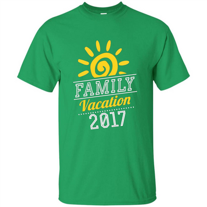 Summer T-shirt Family Vacation 2017 T-shirt Irish Green