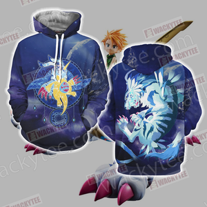 Digimon New Garurumon 3D Hoodie