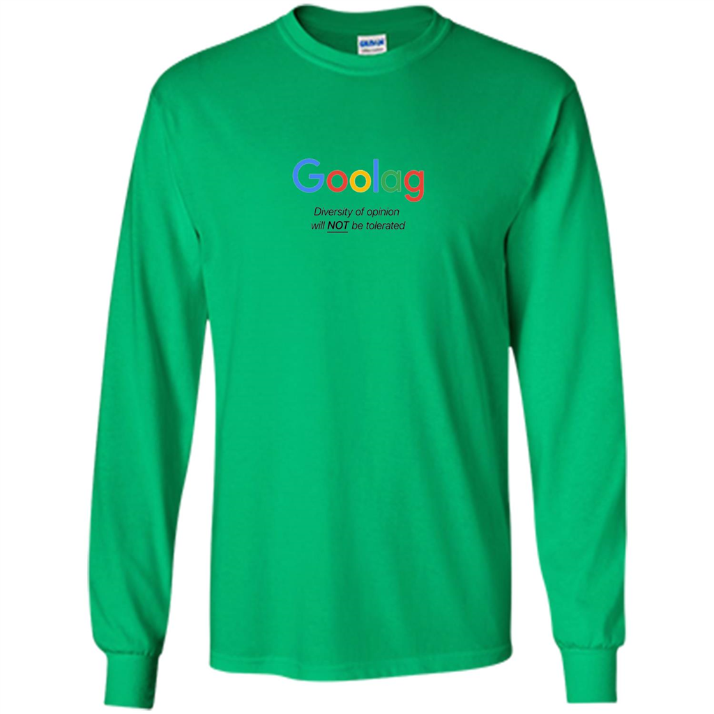 Goolag T-shirt Diverity Of Opinion Will Not Be Tolerated Irish Green