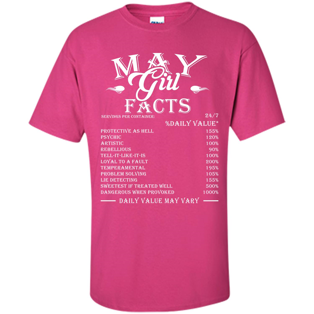 May Girl Facts T-shirt Heliconia