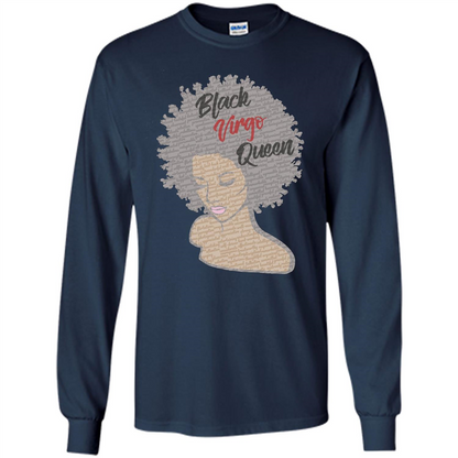 Black Virgo Queen T-shirt Navy