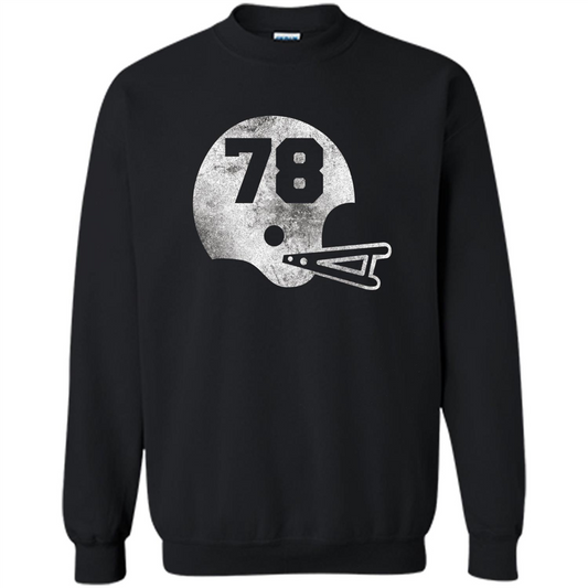 Football Number 78 T-shirt Player Number Black