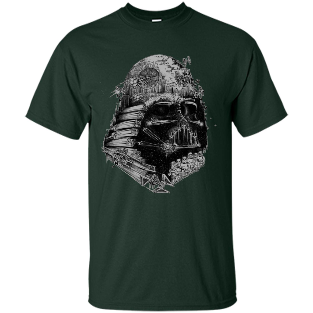 Movie T-shirt Darth Vader Build The Empire Graphic T-shirt Forest Green