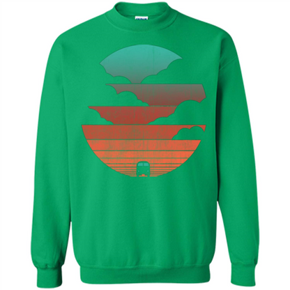 Driving Into The Sunset T-shirt Irish Green