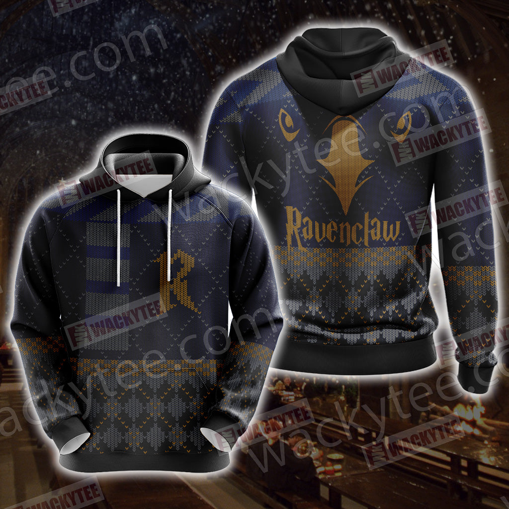 Harry Potter - Ravenclaw House Xmas Style Unisex 3D Hoodie
