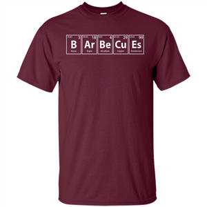 Barbecues (B-Ar-Be-Cu-Es) Funny Elements Spelling T-Shirt
