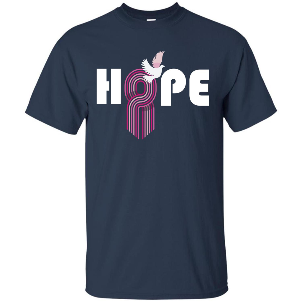 Cancer Awareness T-shirt Hope Navy