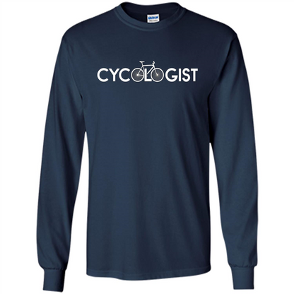 Cycologist T-shirt Cool Gift Shirt For Biker Navy