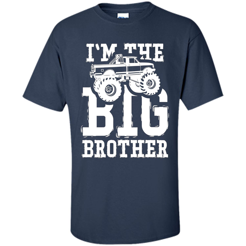 I'm The Big Brother Monster Truck T-shirt Navy